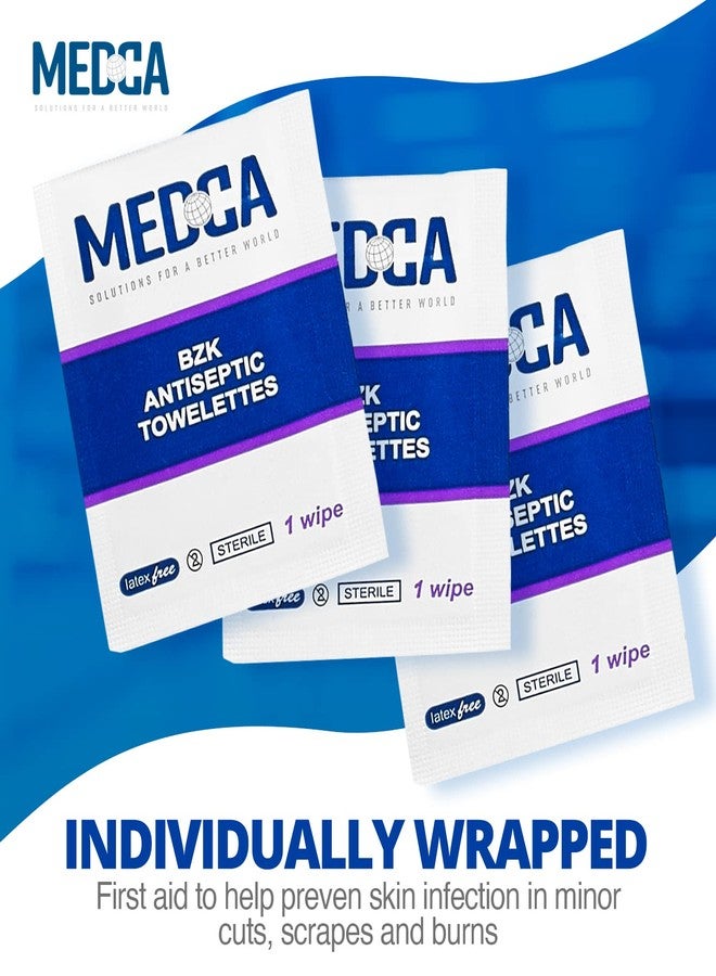 MEDca Hand Wipes – (Pack of 300) Benzalkonium Chloride Swabs Individual BZK Single-Use Packets by MEDca - Image 5
